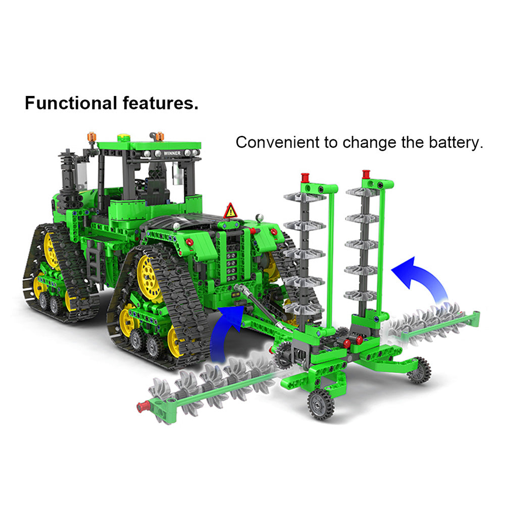 Technik Traktor Technic Ferngesteuert Traktor, 1706 Teile Technik Motorisierter Raupentraktor