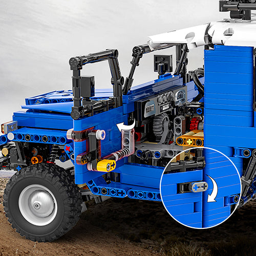 Technik Auto J40, Technik Ferngesteuert Offroader 4x4 Modell, 2101 Teile Bausteine Auto mit Motor und Fernbedienung