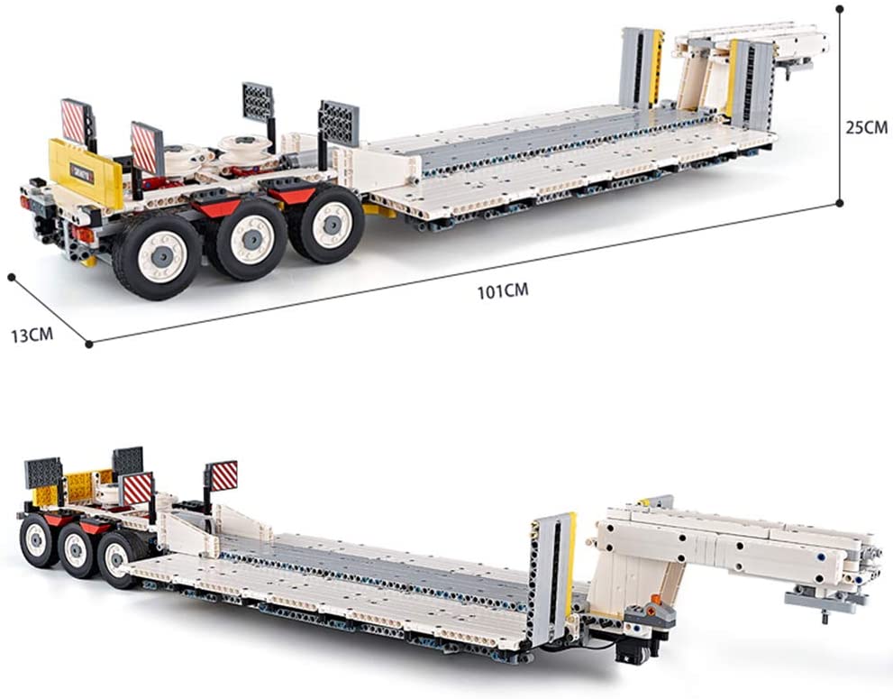 Technik LKW mit Anhänger Ferngesteuert Auto, 4478 Teile Technic LKW Modell