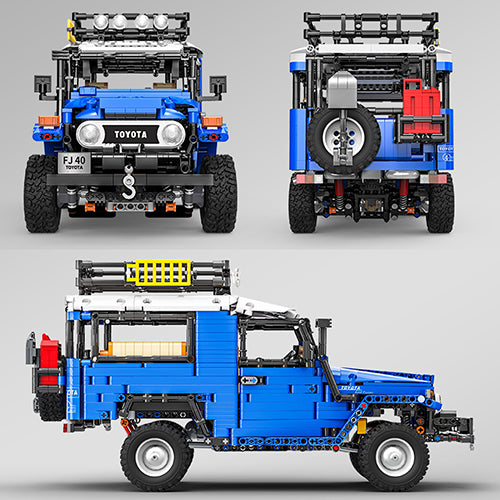 Technik Auto J40, Technik Ferngesteuert Offroader 4x4 Modell, 2101 Teile Bausteine Auto mit Motor und Fernbedienung