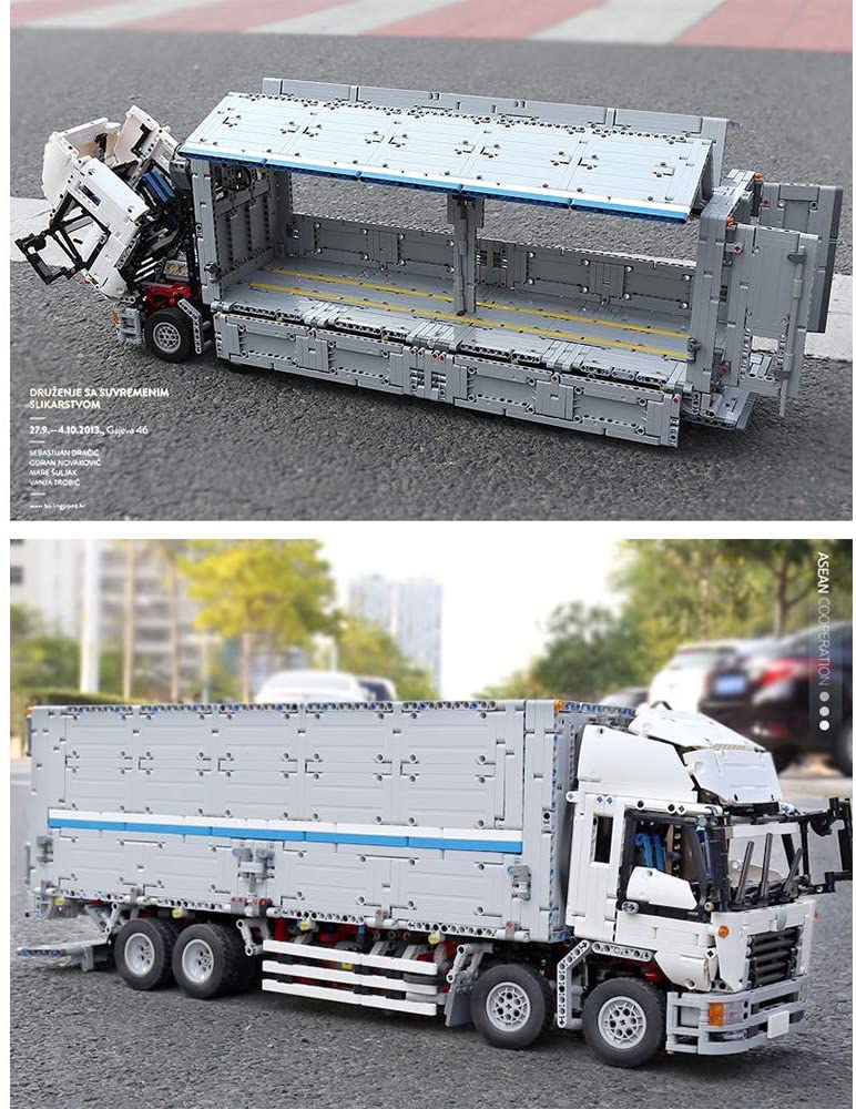 Technik LKW mit Container Ferngesteuert Auto mit 8 Motoren, 4166 Teile Technic LKW Truck Modell