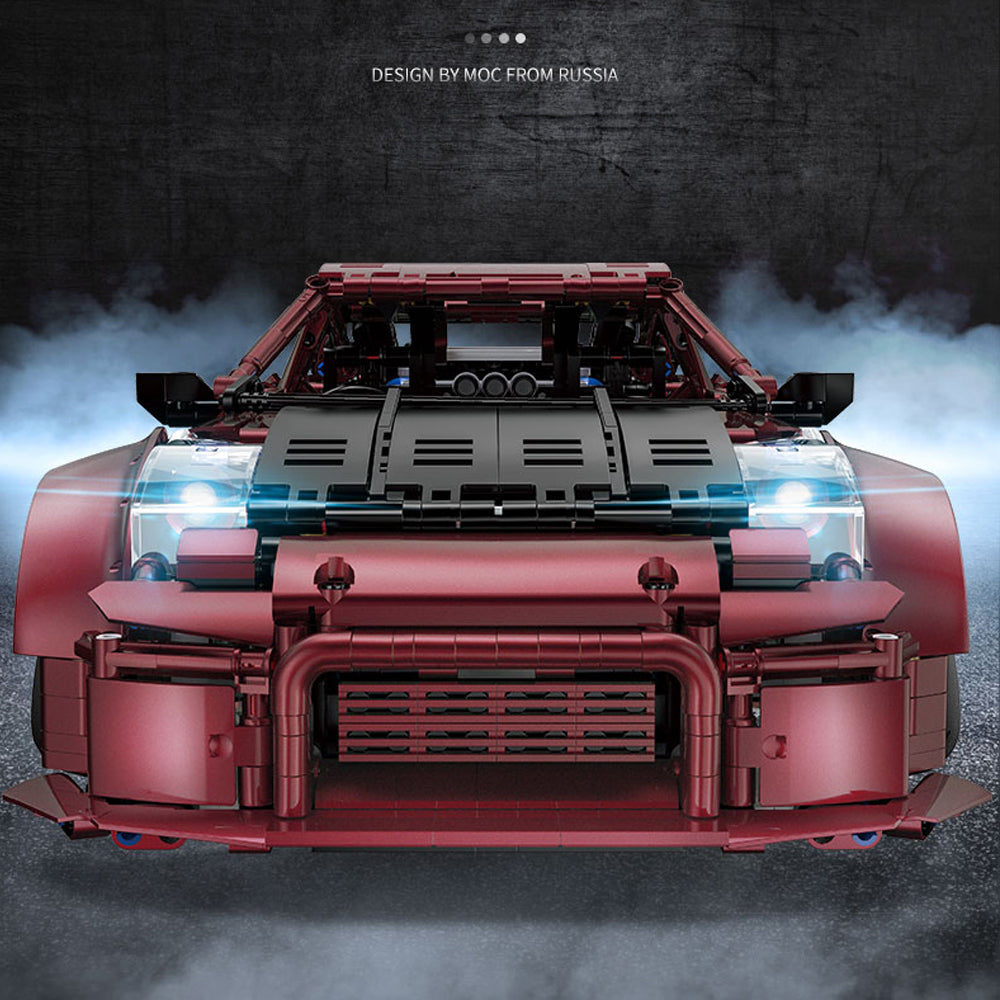 Technik Auto Porscho 911 Turbo, YC-23005 Technik Sportwagen Ferngesteuert, Technik Supercar Motorisierte Modell Custom Bausteine Kompatibel mit Lego Technik