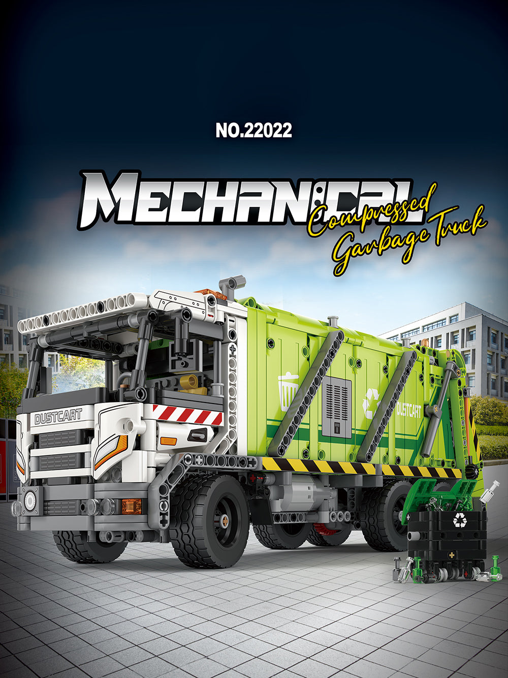 Technik Müllkipper Technik Dumper Modell 22022, Technik LKW Ferngesteuert Technik müllkipper Modell, Technic Ferngesteuert Dumper Modell Bauset Kompatibel mit Lego Technik LKW