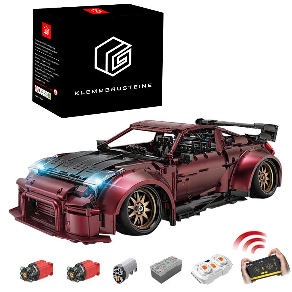Technik Sportwagen für Porsche 911 Turbo S, Technik Auto Ferngesteuert YC23005, Technik Auto Mit Motors Modellbau Set Kompatibel mit Lego Technik Auto