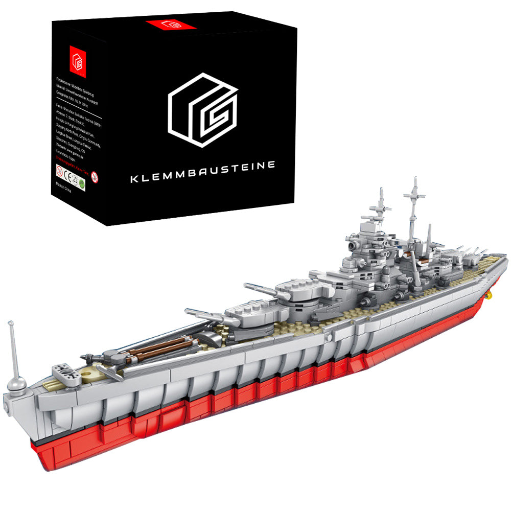 Technik Bismarck Schlachtschiff Technik Flugzeugträger Modell, 1602 Teile Technik Bismarck Schlachtschiff Custom Bausteine Kompatibel mit Lego Technik