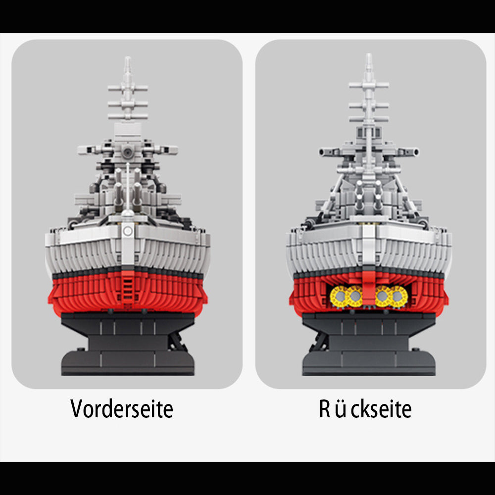 Technik Bismarck Schlachtschiff Technik Flugzeugträger Modell, 1602 Teile Technik Bismarck Schlachtschiff Custom Bausteine Kompatibel mit Lego Technik