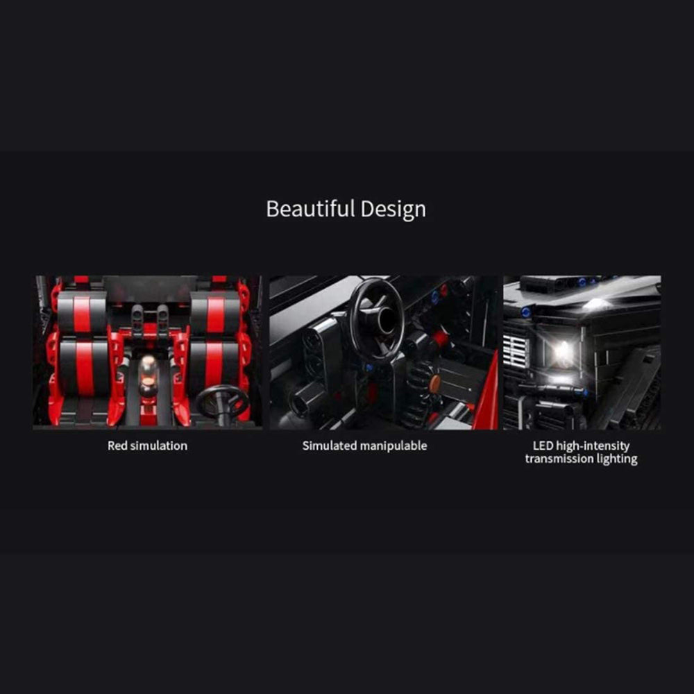 Technik 6x6 Mercedes Benz G63, 3300 Teile Technik Geländefahrzeug Technic Ferngesteuert Auto Modell