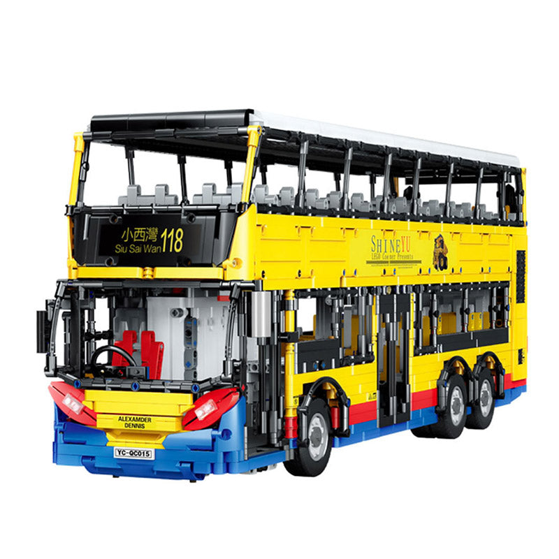 Technik Bus Model, 4255 Teile Technic Ferngesteuert Bus mit App Kontroller und Motoren
