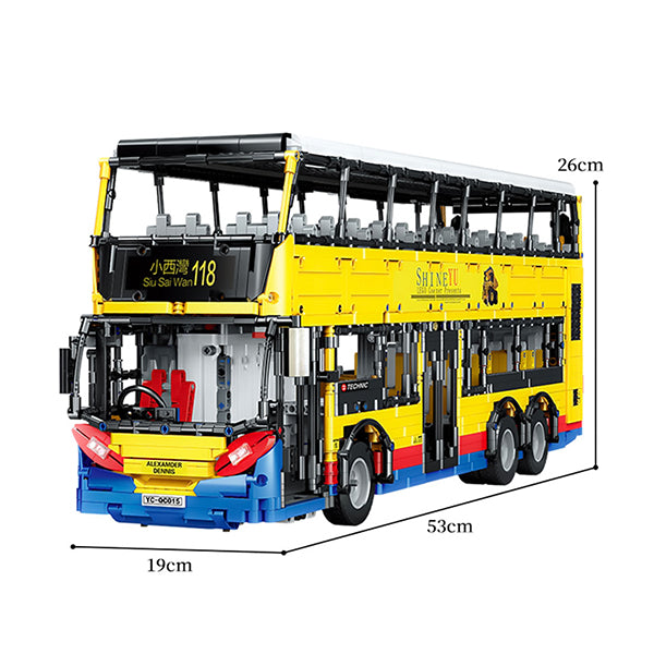 Technik Bus Model, 4255 Teile Technic Ferngesteuert Bus mit App Kontroller und Motoren