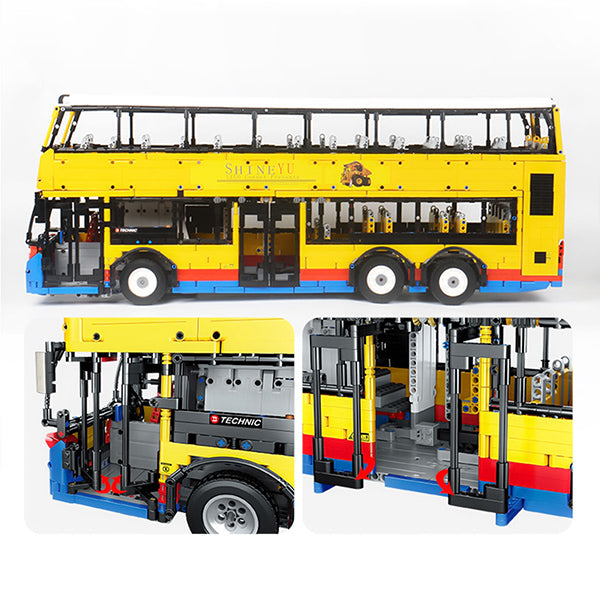 Technik Bus Model, 4255 Teile Technic Ferngesteuert Bus mit App Kontroller und Motoren