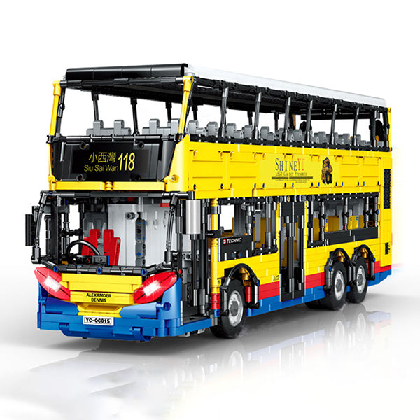 Technik Bus Model, 4255 Teile Technic Ferngesteuert Bus mit App Kontroller und Motoren