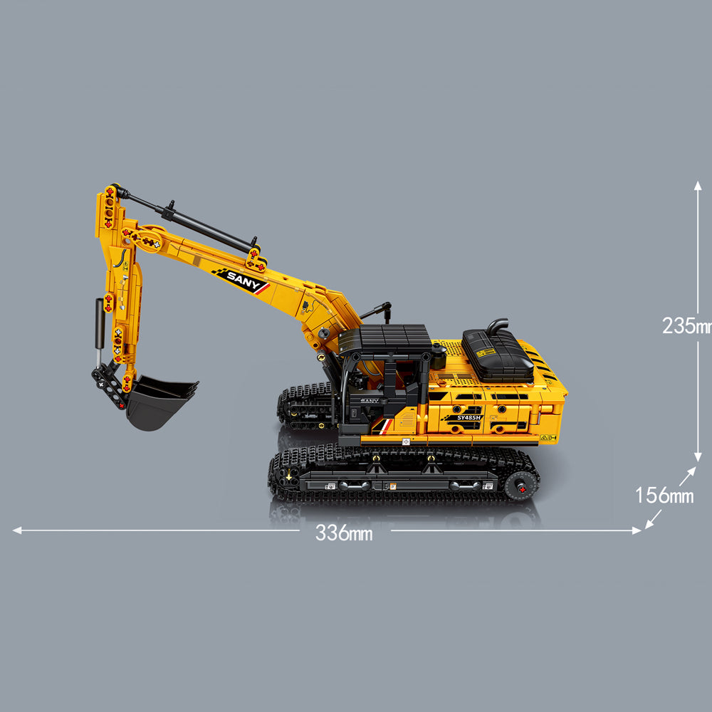 Technik Bagger Modell, Sembo 712017, Technic Bagger ab 7 Kompatibel mit Lego Technik Bagger