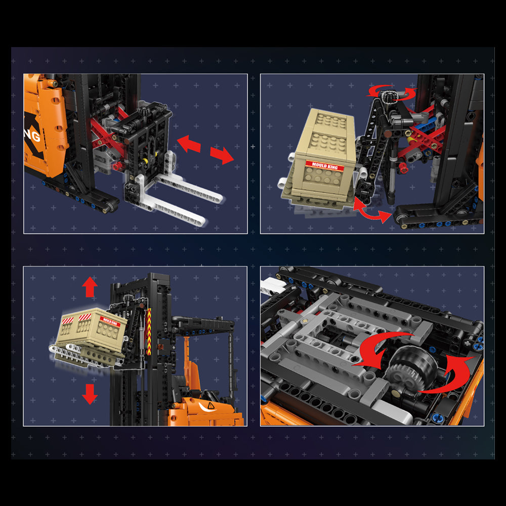 Technik Gabelstapler 17040, Technik Stapler Modell Bausatz, 1506 Teile Technic Gabelstapler Kompatibel mit Lego Technik