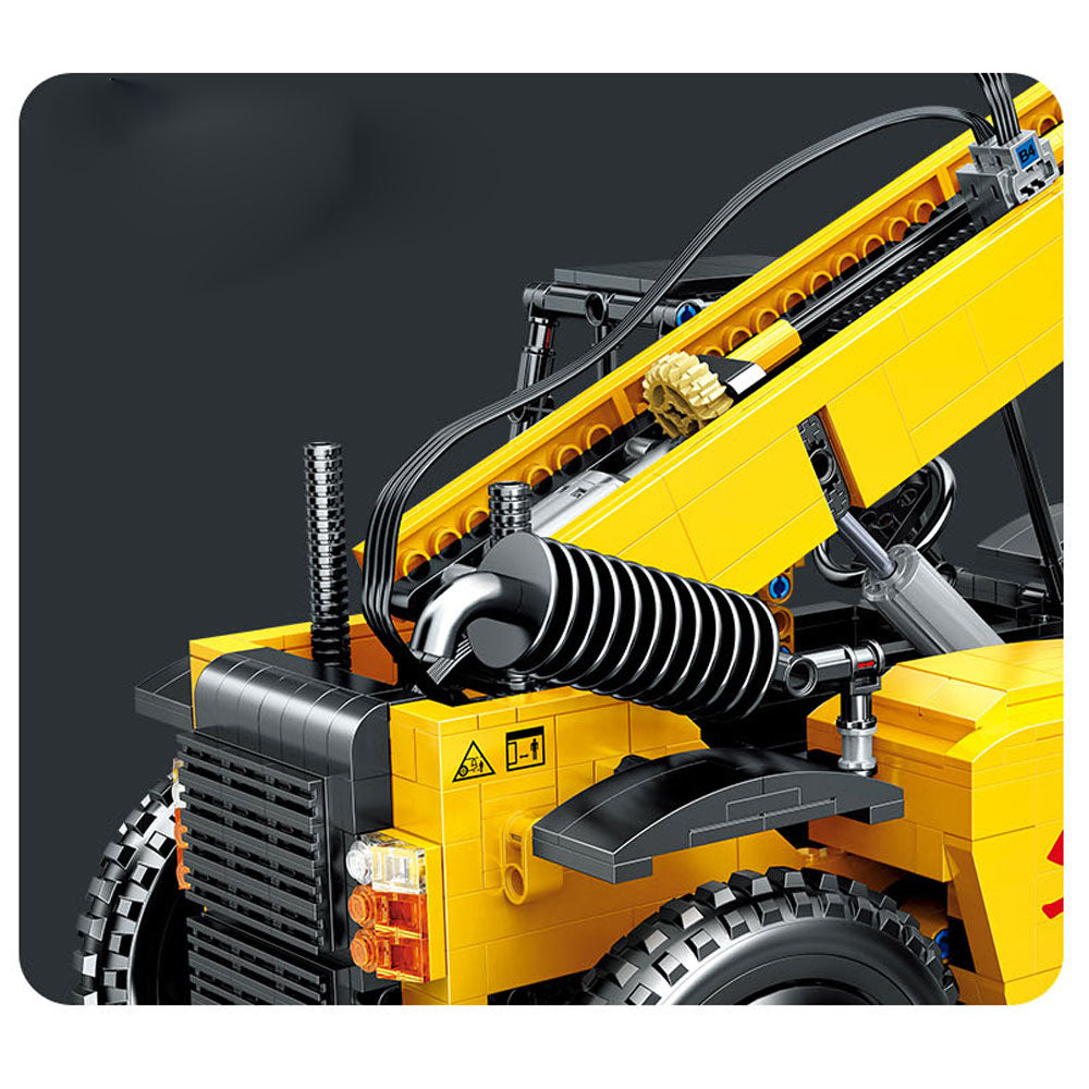 Technik Gabelstapler, 1458 Teile Technik Stapler Technic Ferngesteuert Gabelstapler mit 5 Motor und Fernbedienung Bauset Kompatibel mit Lego Technik