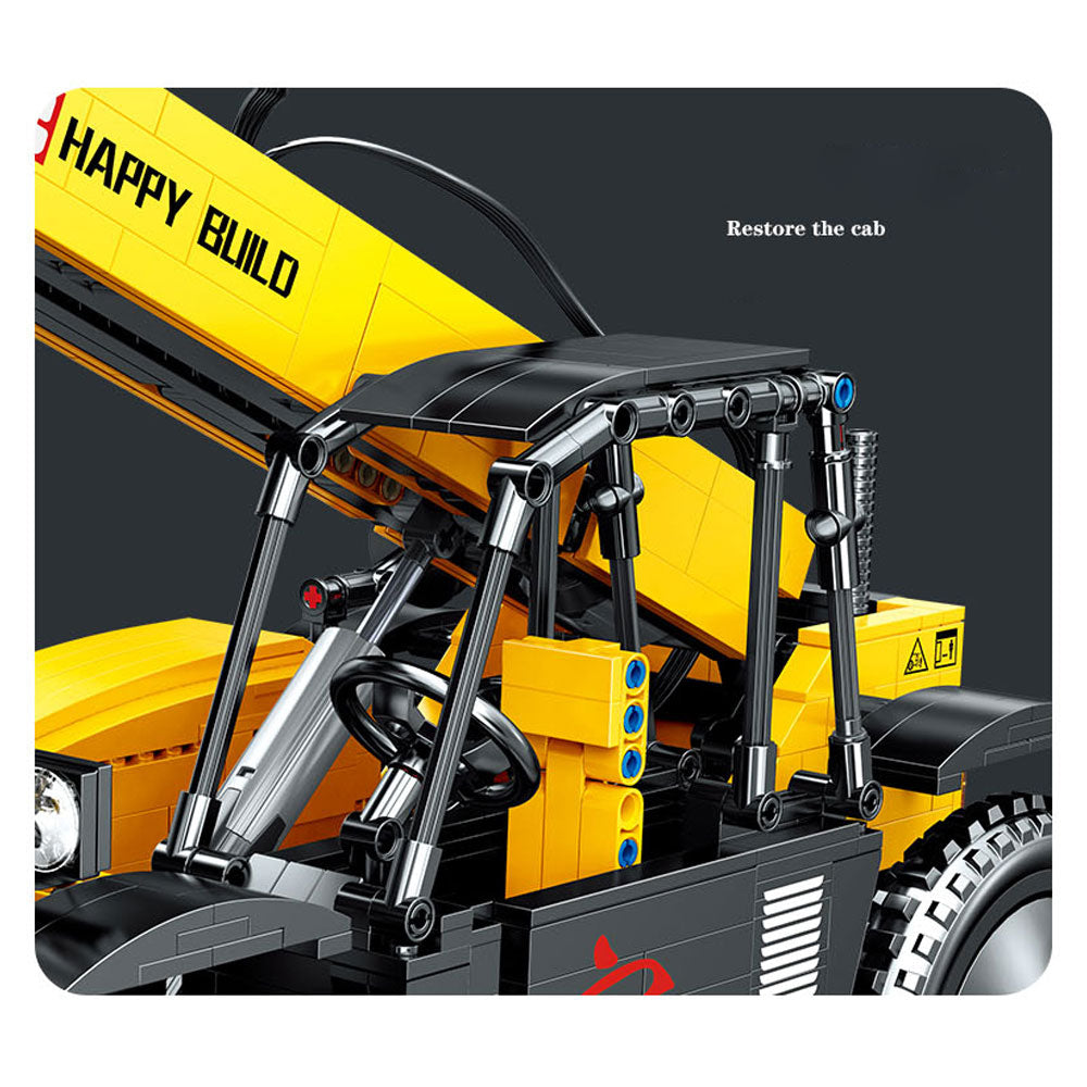 Technik Gabelstapler, 1458 Teile Technik Stapler Technic Ferngesteuert Gabelstapler mit 5 Motor und Fernbedienung Bauset Kompatibel mit Lego Technik
