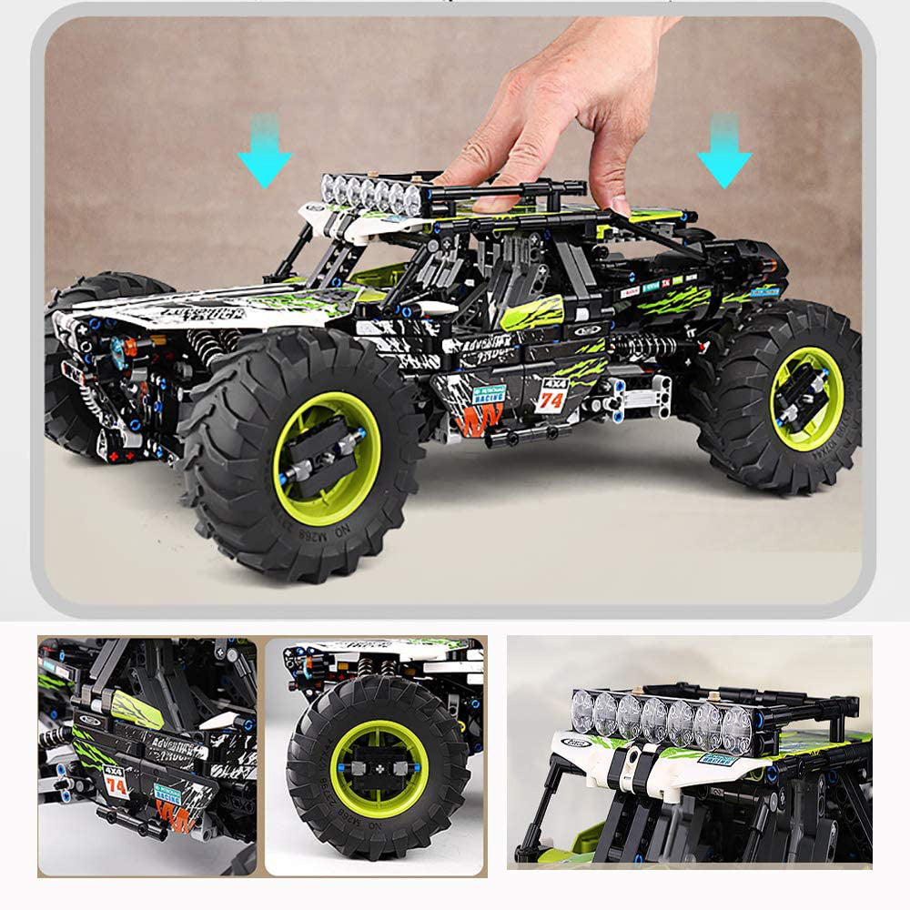 Technik 4x4 X-Treme Buggy, 1890 Teile Technik Geländefahrzeug Technic Ferngesteuert Auto Modell