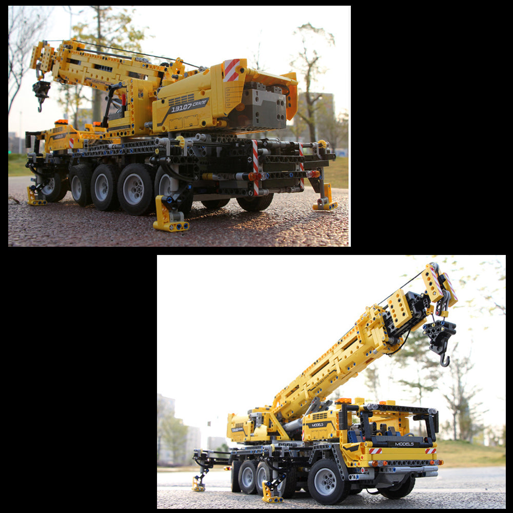 Technik Kran GMK7450, Technic Kran Ferngesteuert mit 8 Motor Bausatz, 2590 Teile Technik-Modell Kompatibel mit Lego Technik Kran