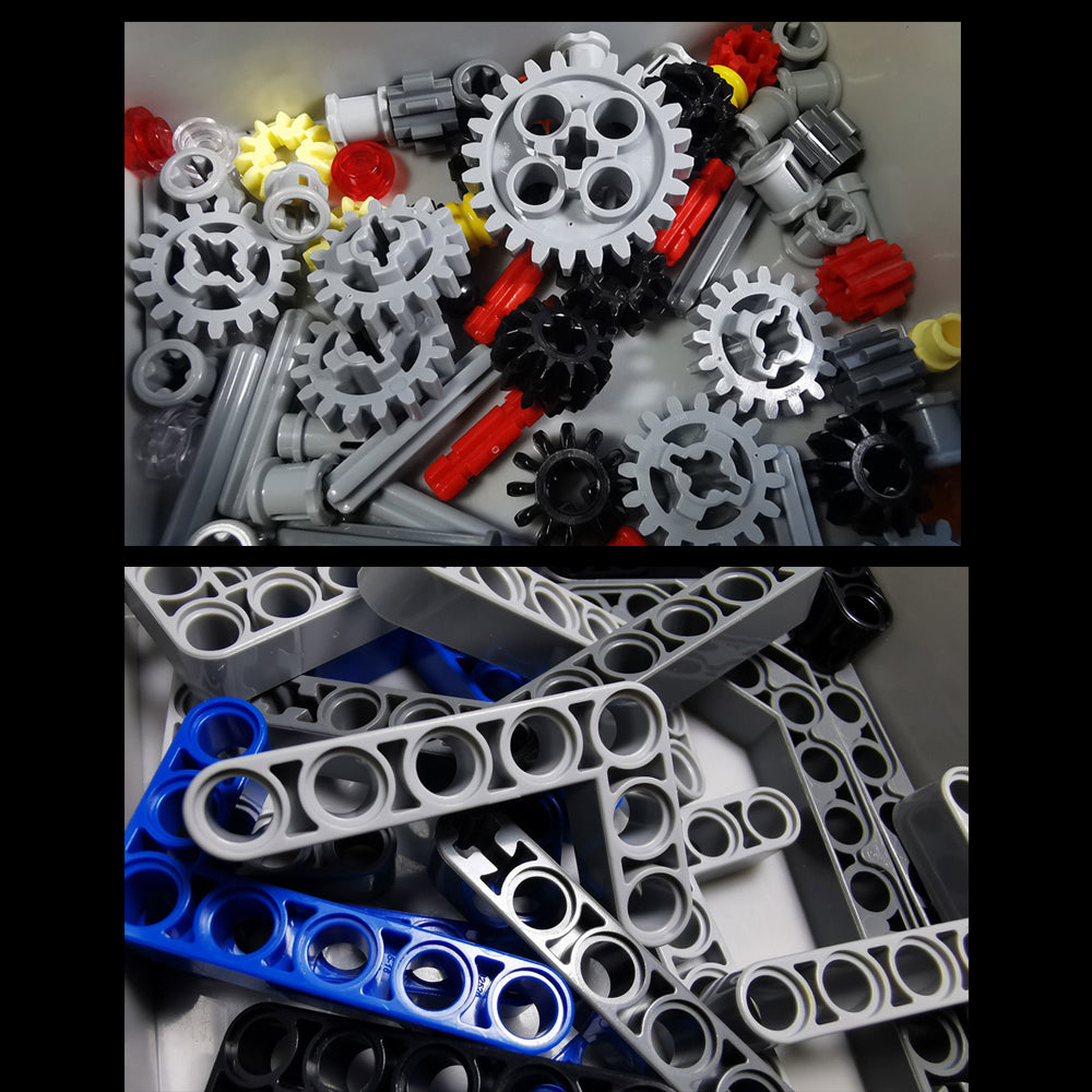 Technik Kran GMK7450, Technic Kran Ferngesteuert mit 8 Motor Bausatz, 2590 Teile Technik-Modell Kompatibel mit Lego Technik Kran
