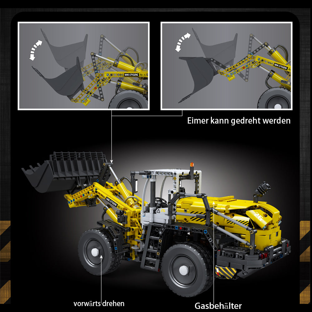 Technik Bulldozer Modell, 1803 Teile Technic Bulldozer Ferngesteuert Bulldozer Motorisierte Custom Bausteine Kompatibel mit Lego Technik