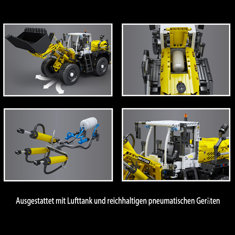 Technik Bulldozer Modell, 1803 Teile Technic Bulldozer Ferngesteuert Bulldozer Motorisierte Custom Bausteine Kompatibel mit Lego Technik