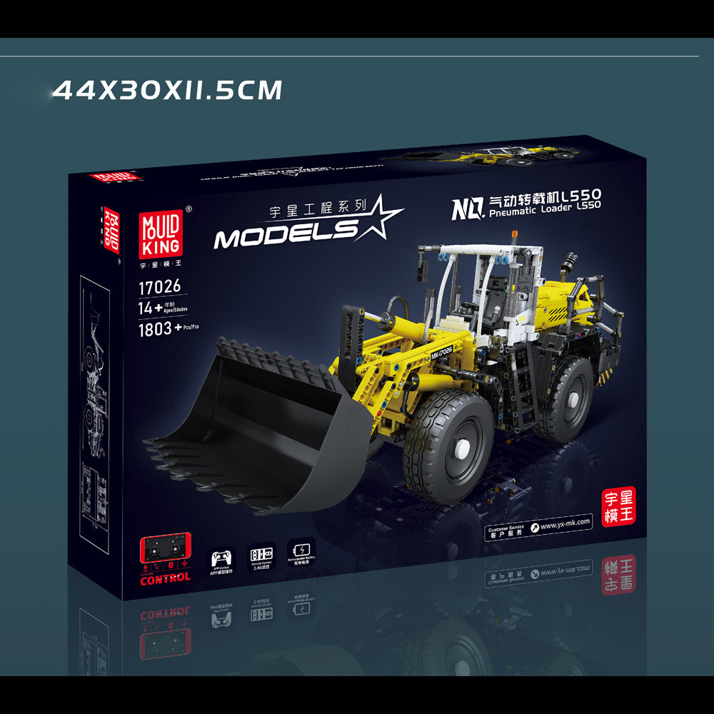 Technik Bulldozer Modell, 1803 Teile Technic Bulldozer Ferngesteuert Bulldozer Motorisierte Custom Bausteine Kompatibel mit Lego Technik