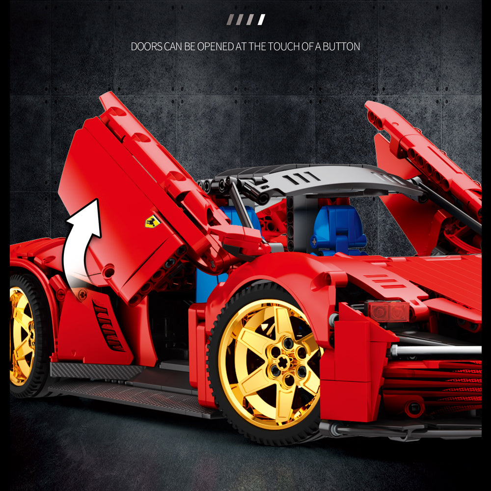 Technik Ferrari Daytona Daytona SP3, 1958 Teile Technik Supercar Technik Sportwagen Modell mit Motor Bausatz Kompatibel mit Lego Technik