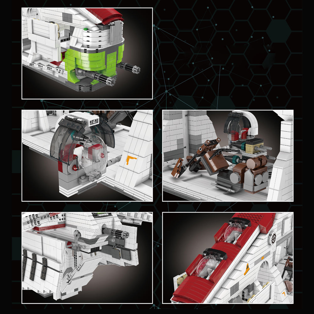 MK 21066 Venator Angriffskreuzer Modell, Republik Angriffskreuzer, 8039 Teile Mega Kreuzer Bausatz Kompatibel mit Lego Star Wars