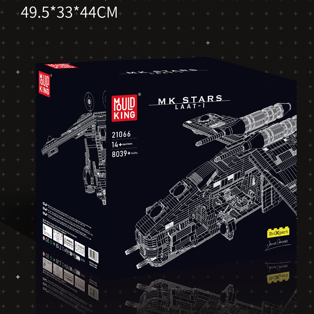 MK 21066 Venator Angriffskreuzer Modell, Republik Angriffskreuzer, 8039 Teile Mega Kreuzer Bausatz Kompatibel mit Lego Star Wars