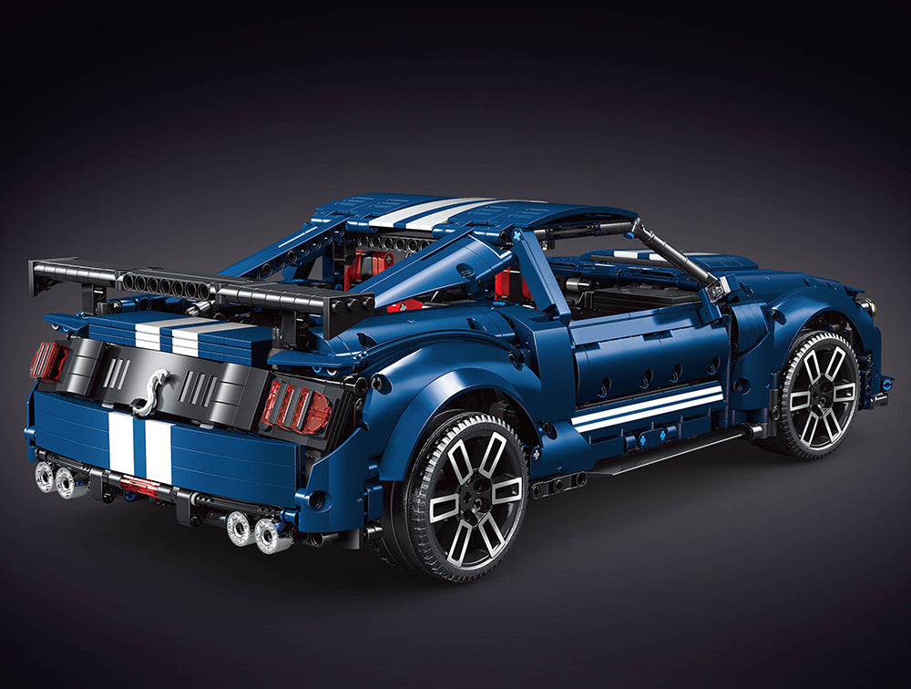 Technik Auto Ford Mustang Shelby GT500, 2814 Teile Technik Sportwagen Ferngesteuert Mit Motor, Technic Auto Modellbau Klemmbausteine Kompatibel mit Lego Technik
