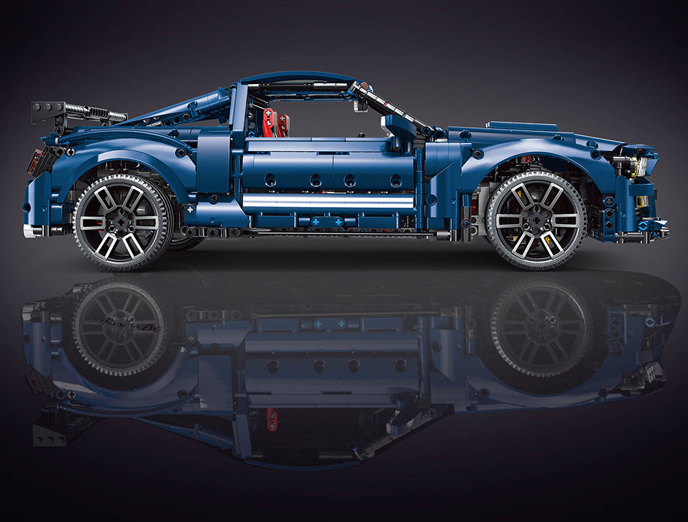 Technik Auto Ford Mustang Shelby GT500, 2814 Teile Technik Sportwagen Ferngesteuert Mit Motor, Technic Auto Modellbau Klemmbausteine Kompatibel mit Lego Technik