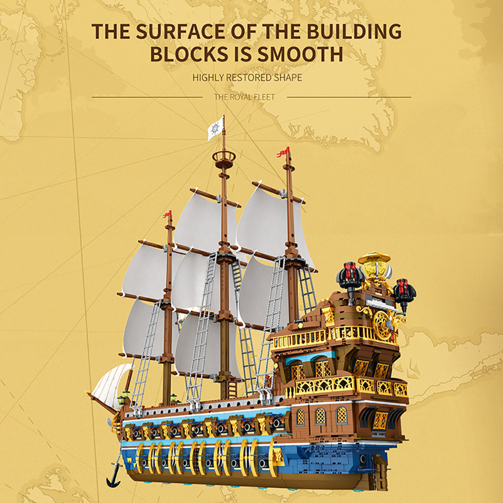 Piratenschiff Modell, 3162 Teile Segelschiff Modell Piratenschiff groß Modelbau Schiff Klemmbausteine Kompatibel mit Lego Schiffe