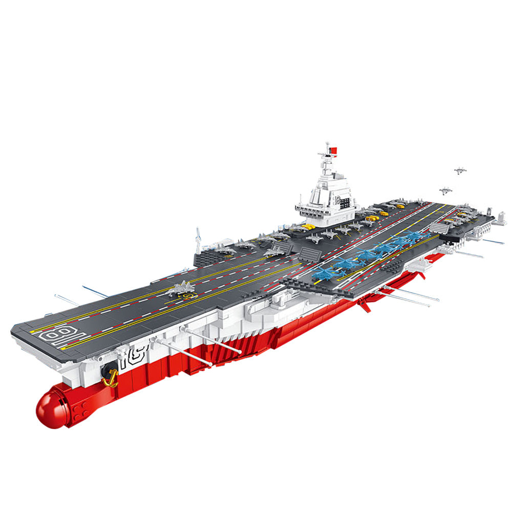Technik Flugzeugträger 96cm Modell, 3126 Teile Technik Schiff Riesiges Schiff Technic Supercarrier Modellbau Set Kompatibel mit Lego Technik