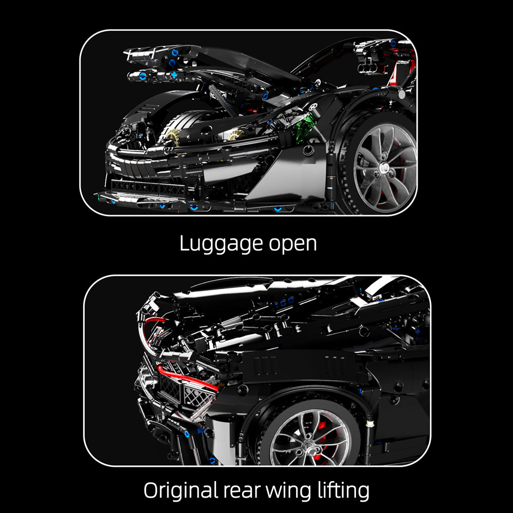 Technik Auto für Mclaren P1 Modell, 3686 Teile Technik Sportwagen Ferngesteuert Auto Motorisierte Modell, Custom Bausteine Kompatibel mit Lego Technik