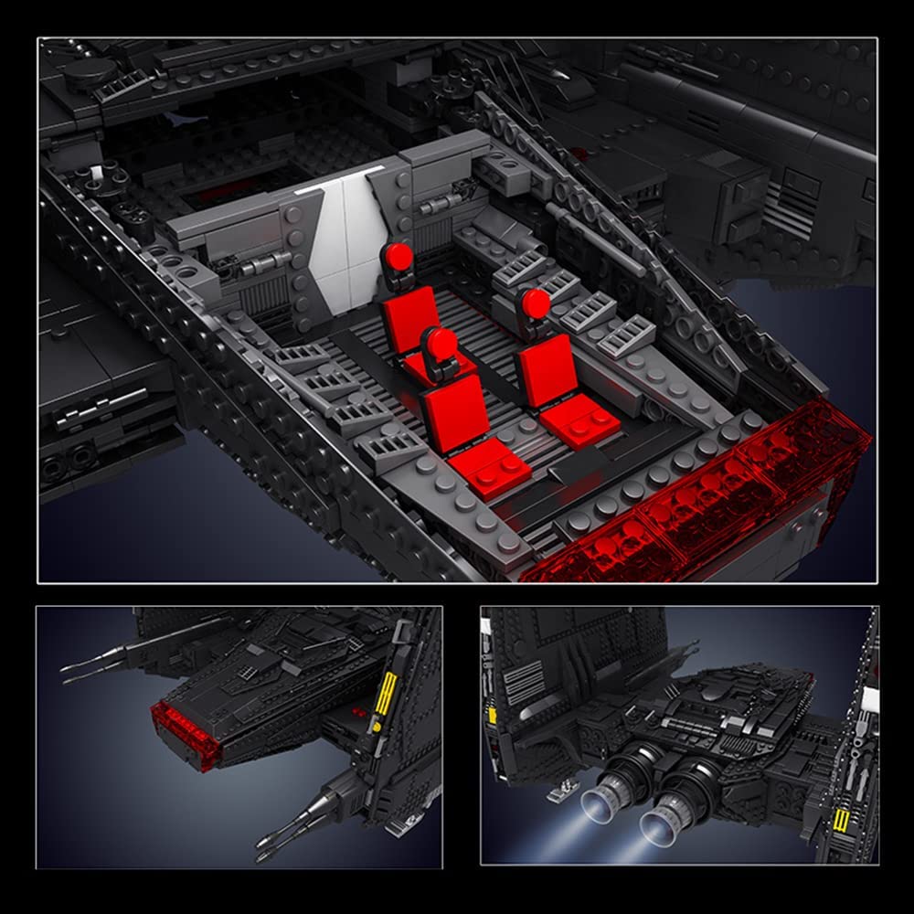 MK 21011 Shuttle groß Shuttle Modell, 6860 Teile Raumschiffmodell Shuttle Raumschiff-Bauset Custom Bausteine Kompatibel mit Lego Star Wars