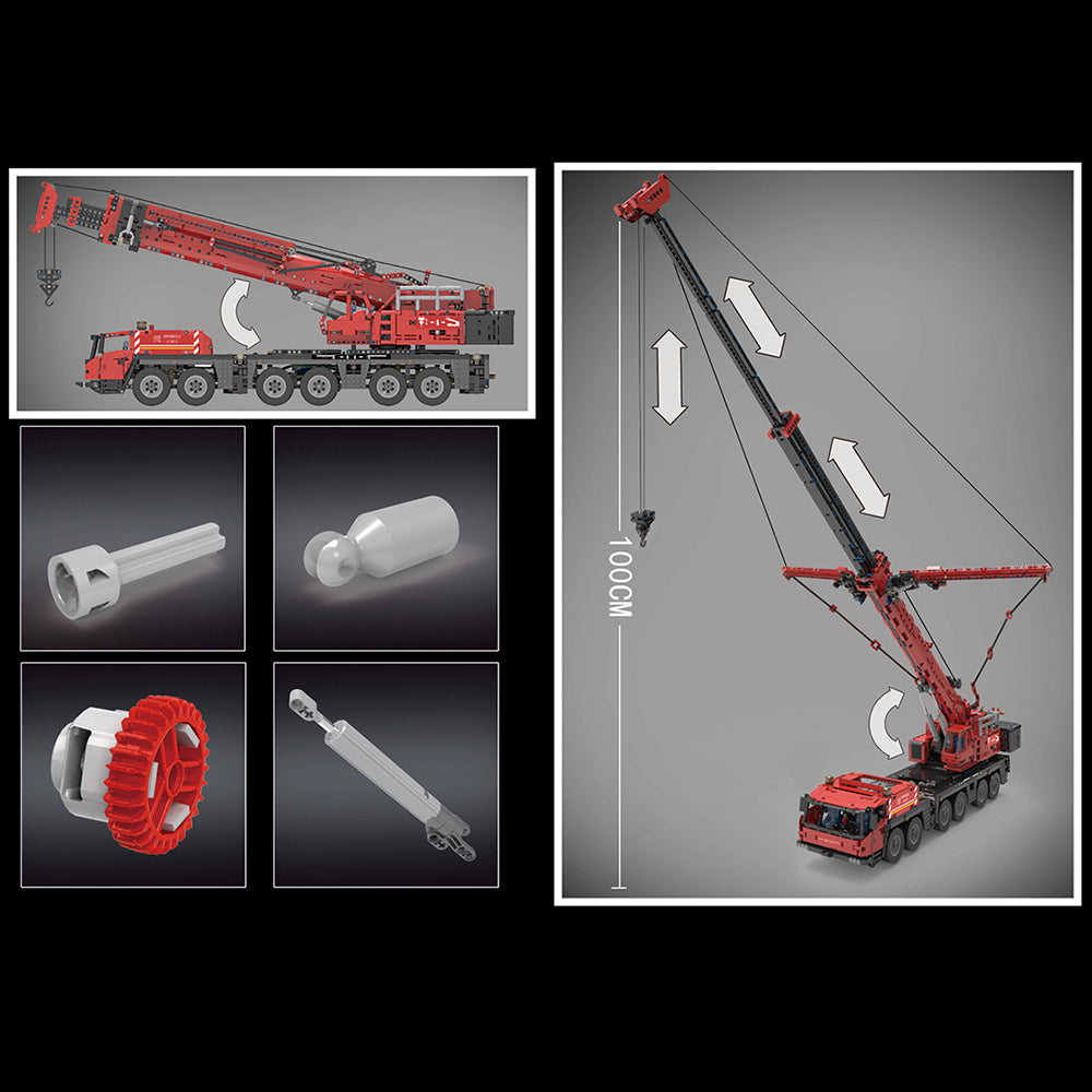 Technik Kran, 4885 Teile Technik Schwerlastkran Technic Ferngesteuert Kranwagen