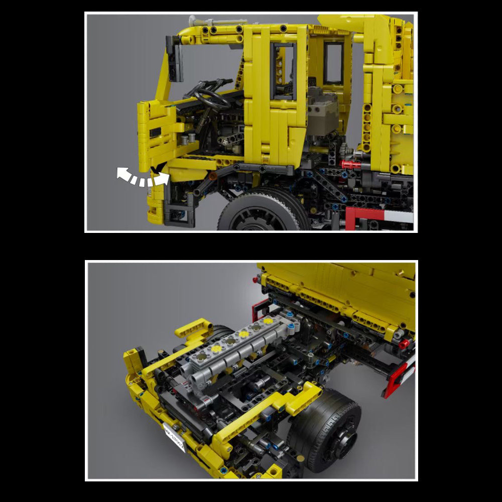 Technik LKW, 3206 Teile Technik Pneumatik Truck, Technic Ferngesteuert Auto mit 4 Motoren Bausatz Kompatibel mit Lego Technik