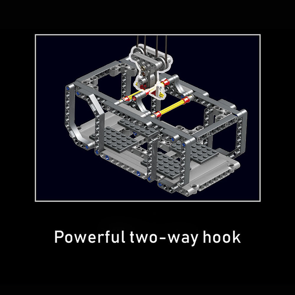 mk 17004 Technik Kran Ferngesteuert, 1797 Teile Technik Turmkran mit Motoren Modell, Technik Modell Bauset Kompatibel mit Lego Technik Turmkran