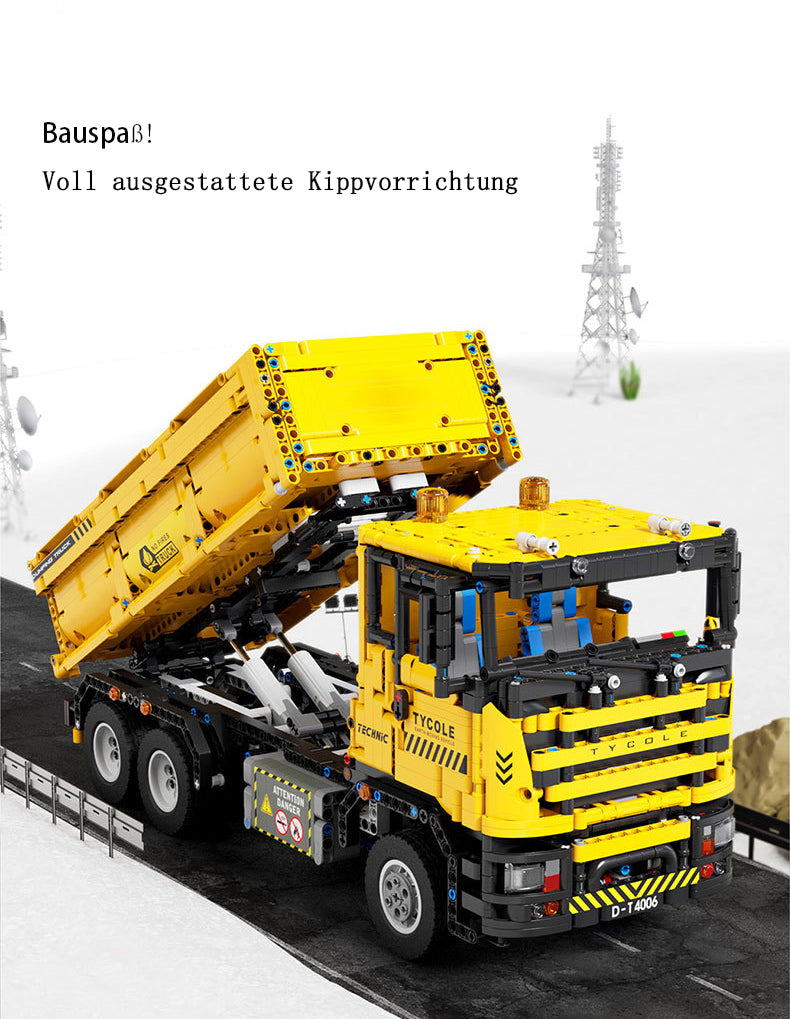 Technik Muldenkipper Ferngesteuert Modell, 2531 Teile Technik Kipper Technic Ferngesteuertes Auto mit Motor Modellbau Klemmbausteine Kompatibel mit Lego Technik