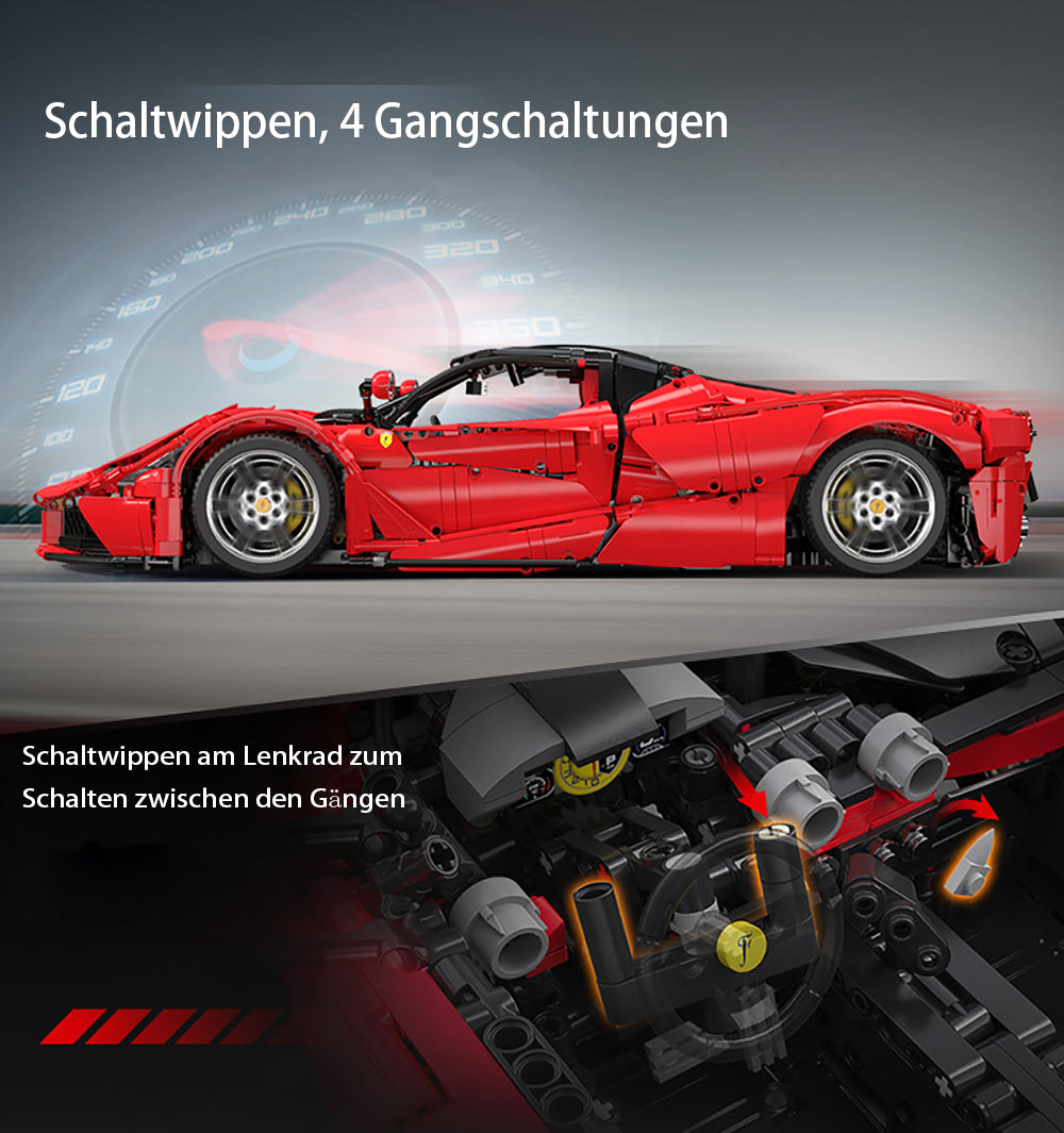 Technik LaFerrari, Technik Supersportwagen, Technik Auto Bausteine Modell, 4739 Teile Technik Modell Bauset Kompatibel mit Lego Technik Auto