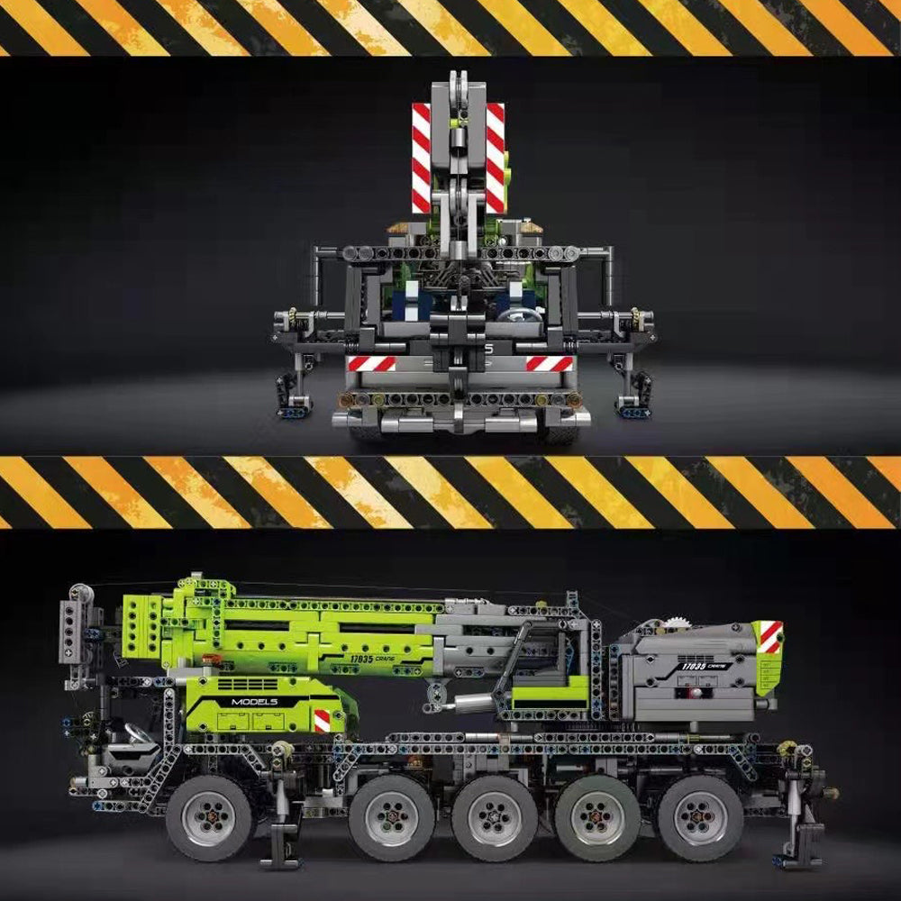 Technik Kran mit 4 Motoren, 2819 Teile Technik Ferngesteuert Kranwagen mit Kranarm Modell Bausatz Kompatibel mit Lego Technik