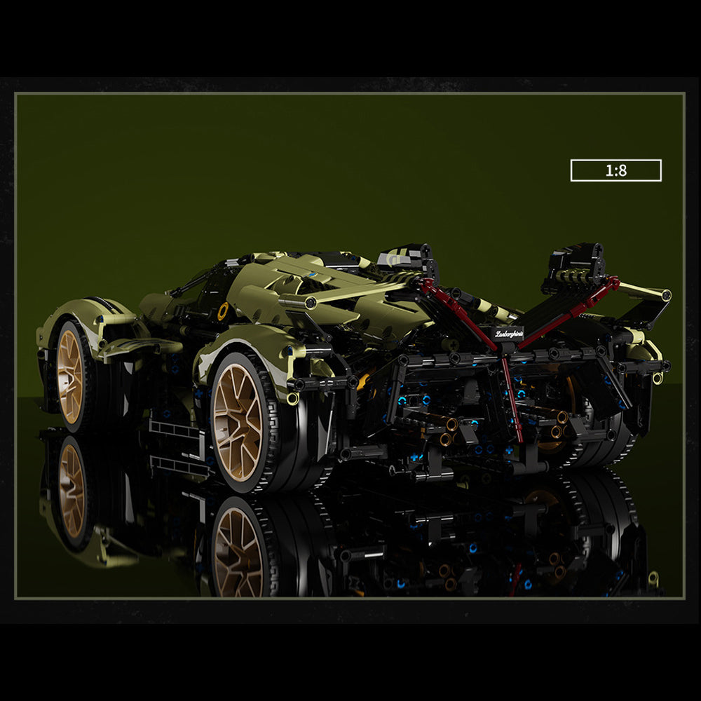 Technik Auto für Lamborghini V12, 2533 Teile Technik Auto ferngesteuert Technik Sportwagen Technic Supercar Technik Auto Bauset Kompatibel mit Lego Technik Auto