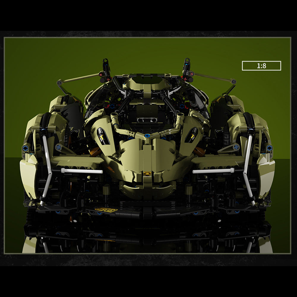 Technik Auto für Lamborghini V12, 2533 Teile Technik Auto ferngesteuert Technik Sportwagen Technic Supercar Technik Auto Bauset Kompatibel mit Lego Technik Auto