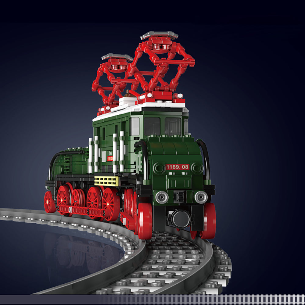 Technik Zug 0BB Technik Lokomotive Modell, 919 Teile Technik Zug 1189 Serie mit Schienen Custom Bausteine Kompatibel mit Lego Technik Zug