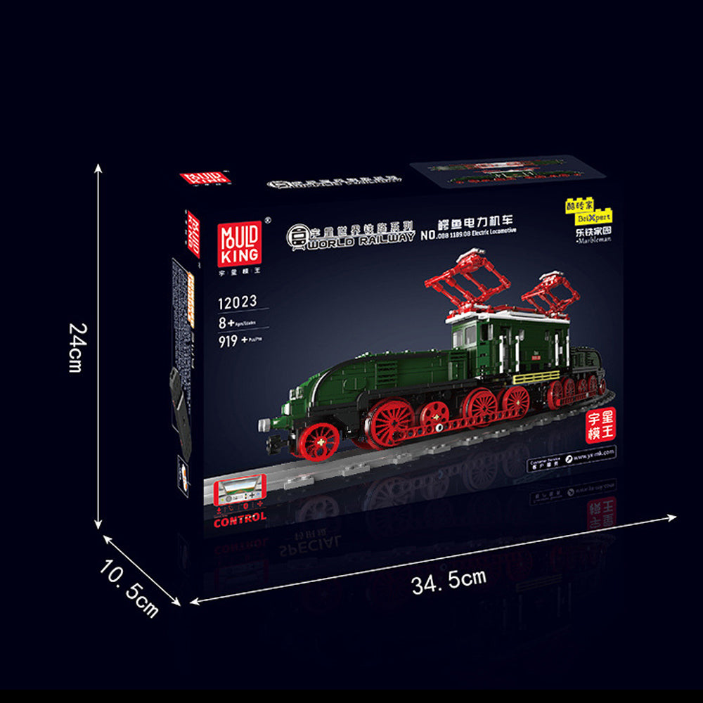Technik Zug 0BB Technik Lokomotive Modell, 919 Teile Technik Zug 1189 Serie mit Schienen Custom Bausteine Kompatibel mit Lego Technik Zug