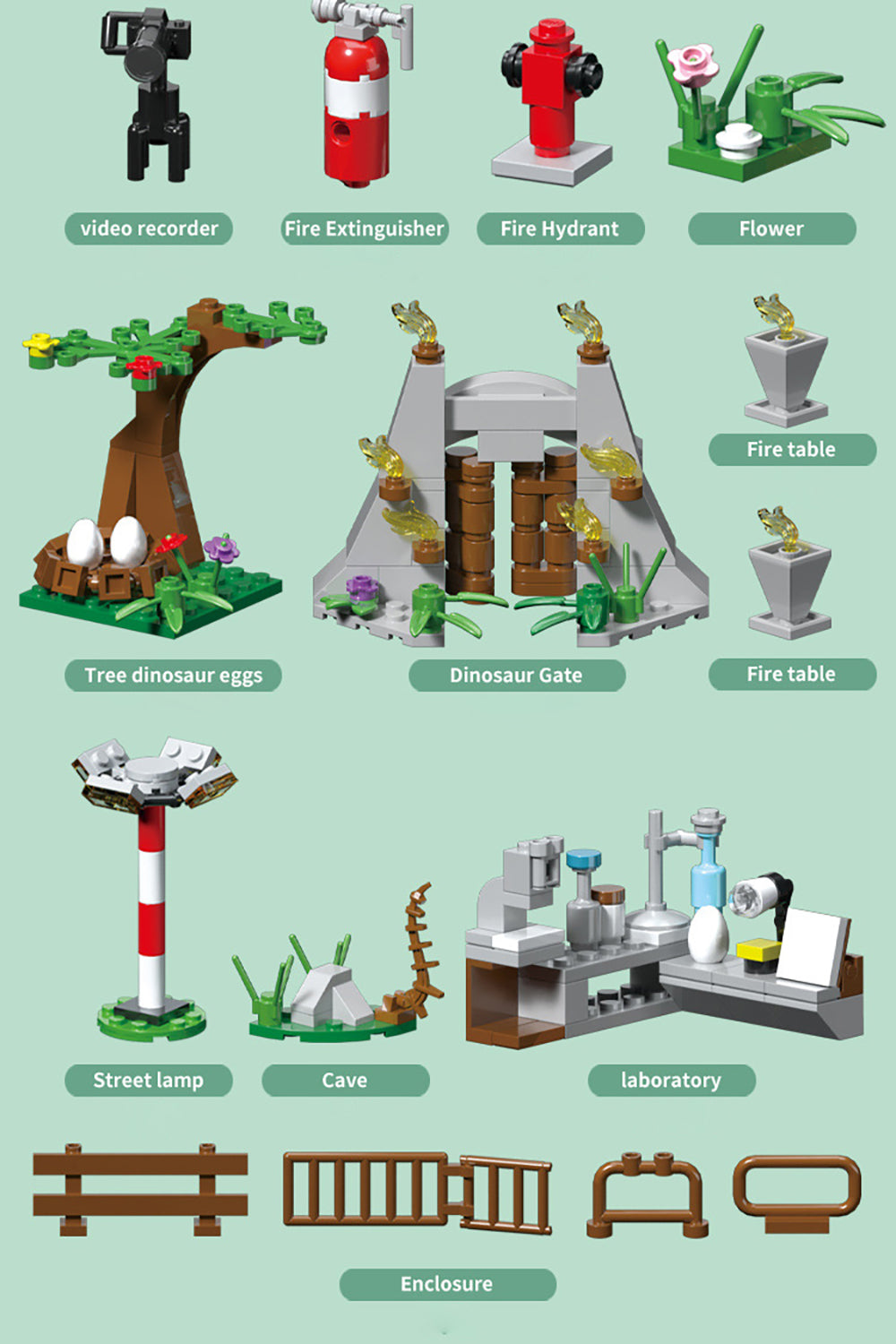 Adventskalender 2022, Dinosaurier Set für Lego Adventskalender 2022, 24 Stück Dinosaurier Modell Dinos Bausatz Spiel Weihnachtskalender für Kinder