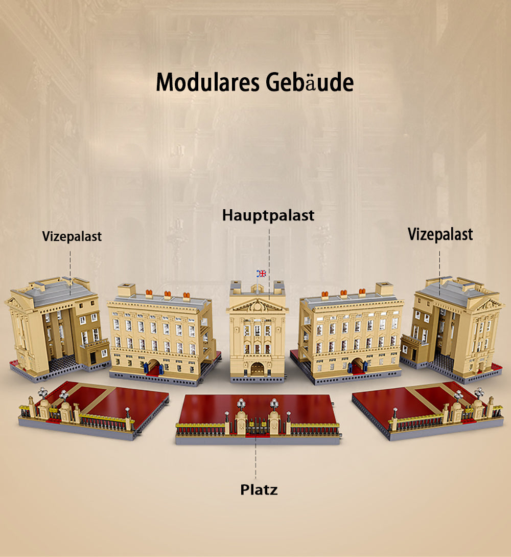 Architecture Buckingham Palace Modell, 5604 Teile Architecture Buckinghampalast Modell Bausatz Kompatibel mit Lego Architecture
