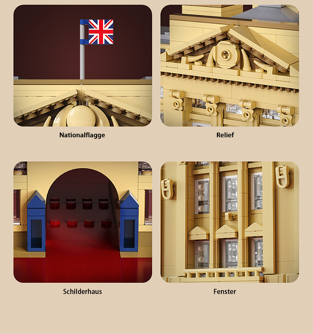 Architecture Buckingham Palace Modell, 5604 Teile Architecture Buckinghampalast Modell Bausatz Kompatibel mit Lego Architecture