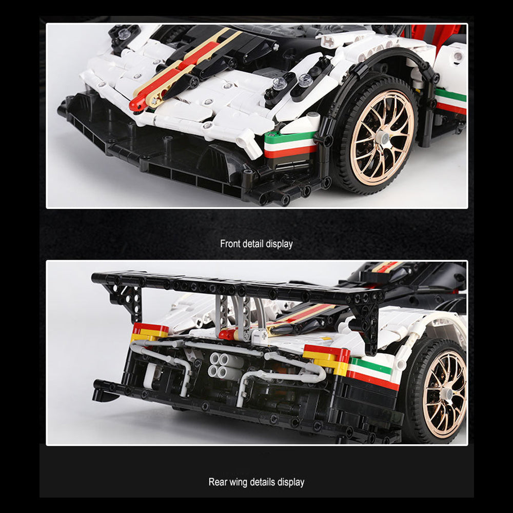 Technik Supercar Pagani Zonda, 13060D Technik Auto Ferngesteuert Bauset Kompatibel mit Lego Technik