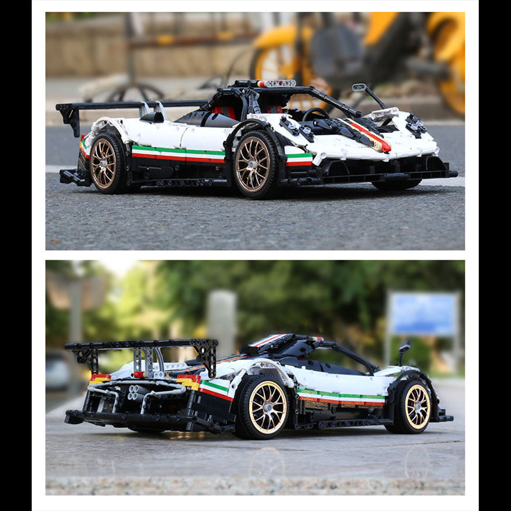 Technik Supercar Pagani Zonda, 13060D Technik Auto Ferngesteuert Bauset Kompatibel mit Lego Technik