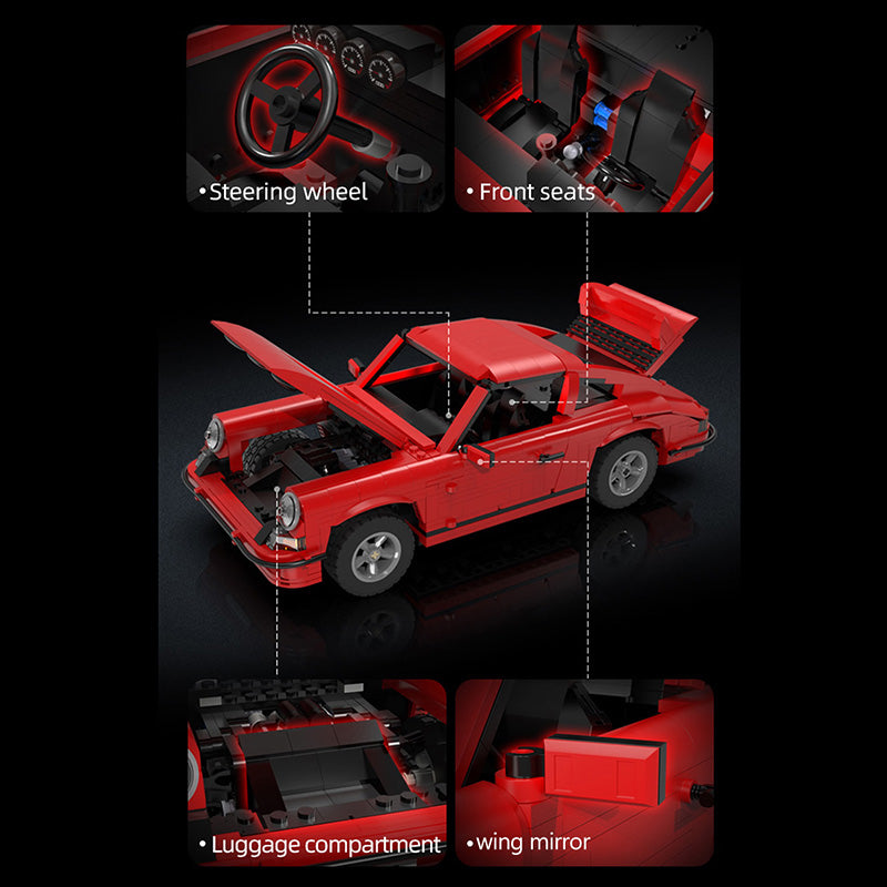 C61045W Technik Auto Modell Technik Sportwagen mit Power-funktions